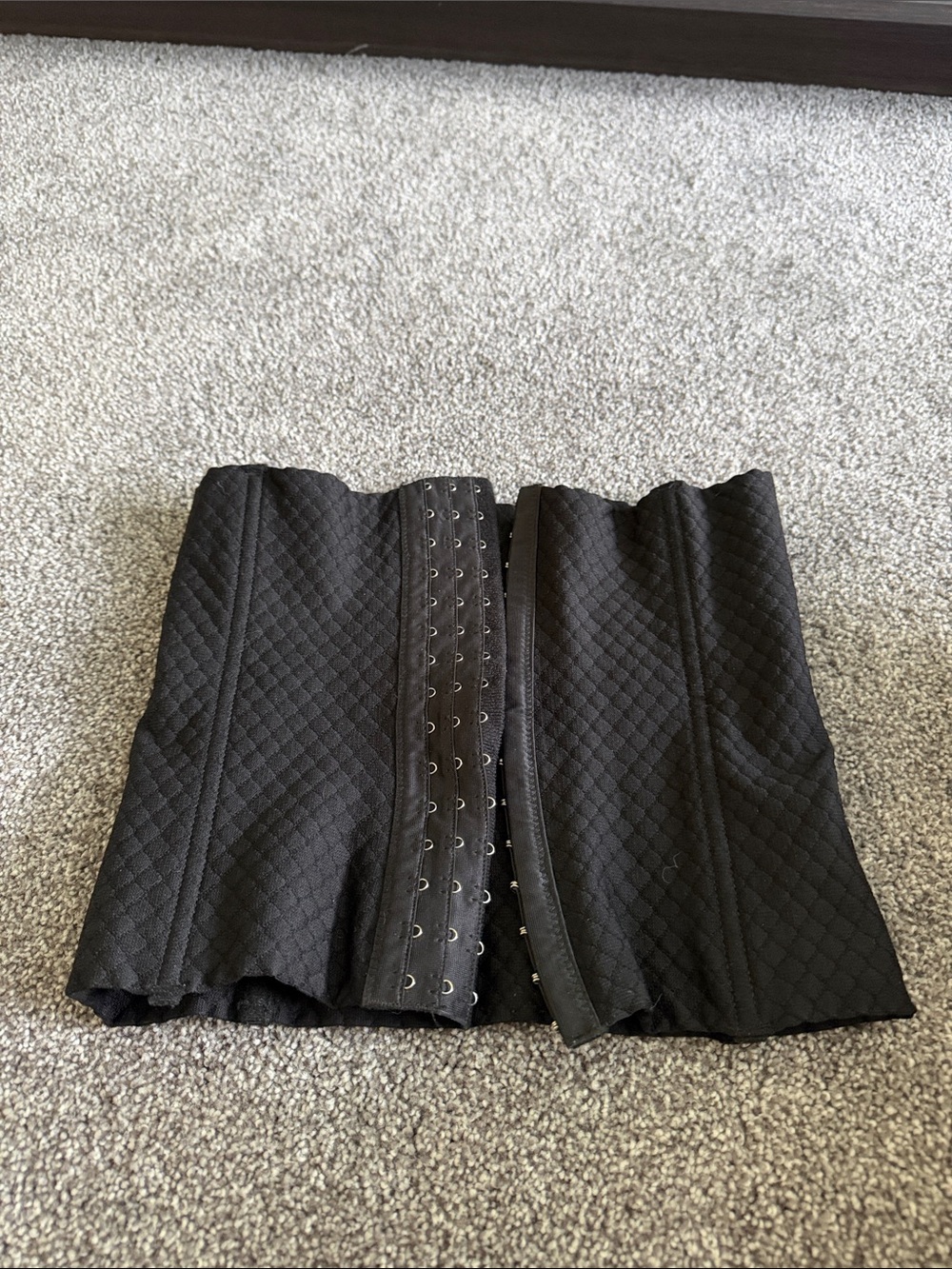 Source Unknown Black Quilted Waist Trainer Corset